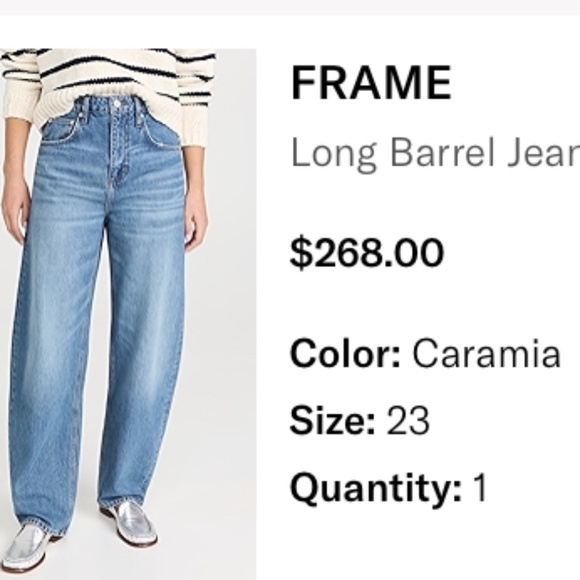 FRAME Barrel Jeans - Picture 1 of 7